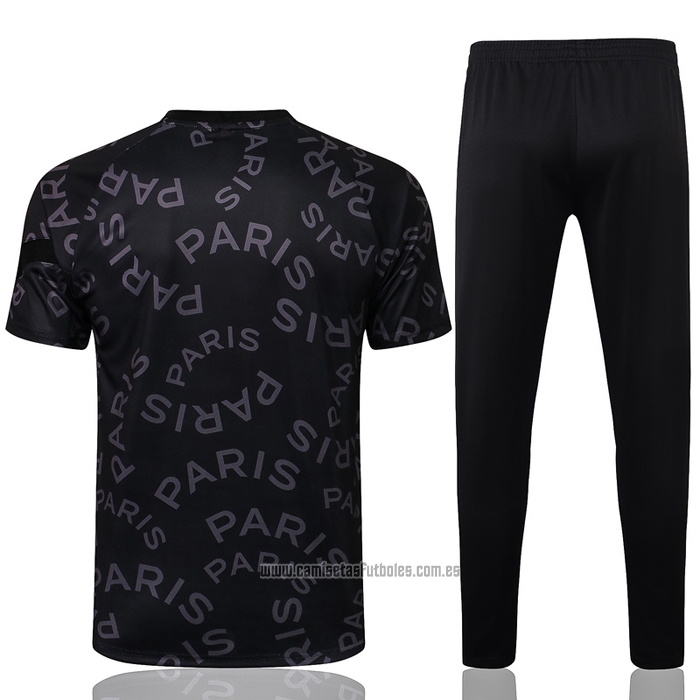 Chandal del Paris Saint-Germain Jordan Manga Corta 2021-2022 Negro